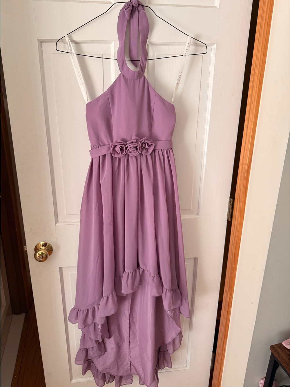 Azazie Lilac High-Low Kids Dress